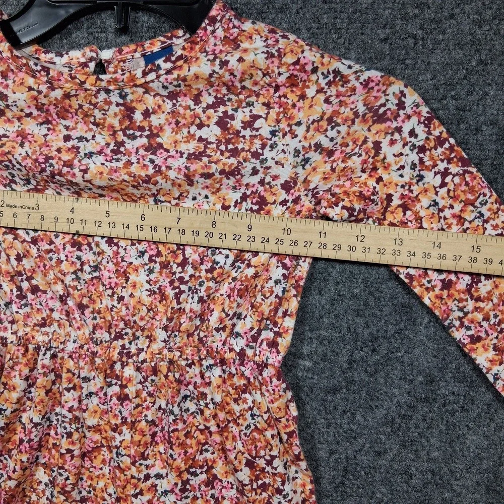 Old Navy Girls 2T Multifloral Long Sleeve‎ Everyday Cotton Jumpsuit 765408-02